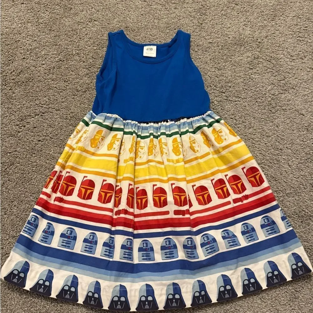 Hanna Andersson Star Wars Rainbow Character Dress Sz 110cm